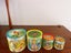 Vintage 1950’s Kitsch Metal Stacking Tins Nursery Rhymes Carousel 3