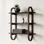 Umbra Bellwood Wall Shelf Black/Walnut Carousel 5