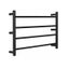 Clearance Sale!!! 4 Bar Black Heated Towel Rail Round Carousel 1