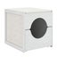 Zoomies Pull-Out Cat Litter Box Enclosure - White Carousel 1
