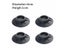 KAZSNG Vibrator Pad Rubber Round Ce Feet Pads Furniture Pads Machine Washing Carousel 7