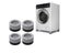 4Pcs Anti Vibration Feet Pads Washing Machine Rubber Mat Anti-Vibration Pad Carousel 3