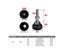 Adjustable Lathe Leg Dia 40mm Thread Type Adjustable Levelling Feet Swivel Base Carousel 4
