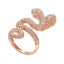 Vintage Inspired 18k Gold 2.36ctw Diamond and Ruby Dual Snake Serpent Ring Carousel 5