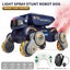 Remote Control Car 2.4GHz RC Robot Dog Toy with Spray Lights Music 360 Degree Ro Carousel 5