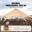 New Canvas Tent 4 Seasons 5 m/16.4 ft Bell Tent for Camping with Stove Jack Carousel 6