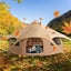 New Canvas Tent 4 Seasons 5 m/16.4 ft Bell Tent for Camping with Stove Jack Carousel 9