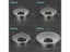 Zinc Alloy Wire Hole Cover For PC Desk 50 80mm Sizes Carousel 1