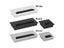 Rectangular Desk Cable Grommet Hole Holder With Black Brush Outlet Ports Carousel 6