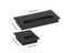 Rectangular Desk Cable Grommet Hole Holder With Black Brush Outlet Ports Carousel 7