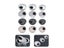 50/60/80mm Desk Table Metal Cable Grommet PC Computer Desk Wire Hole Cover Carousel 4