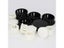 Bore Diameter Black White Nylon Plastic End Cap Push Grommet Locking Button Carousel 7