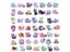 10/30/50PCS Starry Sky Cat PVC Sticker School Supplies Decoration Carousel 3