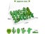 20/30/50pcs Cactus Shaped Thumb Tacks Decorative Drawing Pins Office Supplies Carousel 7