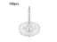 50/100PCS Gear-shape Pushpin Map Pin Flat Head Push Pins For Cork Board Clear Carousel 3