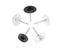 50/100PCS Gear-shape Pushpin Map Pin Flat Head Push Pins For Cork Board Clear Carousel 7
