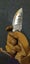 'Fish Head' 25cmRARE Clay Tempered Outdoor Survival Camping Knife Dagger Hunting Carousel 13