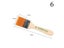 12PCS Nylon Paint Brushes Of Different Sizes Wooden Handles For Painting Carousel 1