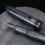 Asvine V126 Vacuum Filling Fountain Pen Titanium EF/F/M Nib Matte Gray Acrylic Carousel 5