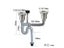 Talea Double Sink Vertical Type With Overflow Pipe Kit Basin Waste Set Sink Carousel 1