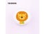 Nordic Ceramic Cute Cartoon Printing Animals Knobs Wardrobe Kitchen Garden Door Carousel 4