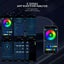 Car RGB Ambient LED Light Strip USB Fiber Optic Atmosphere Neon Invisible Light Carousel 6