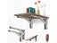 Triangle Bracket Folding Angle Heavy Support Wall Mounted Bench Shelf Furniture Carousel 7