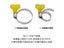 5 Pcs 8-44mm Adjustable Yellow Plastic Handle Hand Twist Hose Clamps Worm Carousel 3