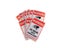 5Pcs/lot 24H Video Camera System Warning Sign Wall Sticker For Surveillance Carousel 3