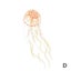 Floating Jelly Fish Glowing Effect Aquarium Tank Ornament Decor Fake Jelly Fish Carousel 14
