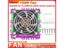 ATORCH Splicing Accessories 150W Power Fan For DL24M-P Purple DL24EW Carousel 3