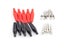 10pcs 28MM 35MM Metal Alligator Clip Electrical Probe Meter Black Red Boot Carousel 4