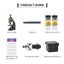 Kids Microscope Set 100X-400X-1200X For Science Education Exploration Carousel 8