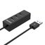 Unitek 4 Port USB-A 2.0 High Speed Hub - Black 0.8m - Data Transfer Speed up to Carousel 5