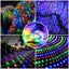 NNETM Radiant Nightfall: 192 LED Solar Lights on Transparent Wire Carousel 9