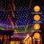 NNETM Radiant Nightfall: 192 LED Solar Lights on Transparent Wire Carousel 10