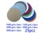 25pcs 3inch Sandpaper Hook Loop Sanding Disc Water/Dry Sand Paper Abrasive Carousel 1