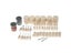 76Pcs Dremel Accessories Abrasive Soft Felt Ing Burr Polishing Pad Polishing Carousel 6