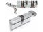 New X70 SilverTone Cylinder Hardware Indoor Aluminum Home Security Door Lock Carousel 3