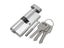 New X70 SilverTone Cylinder Hardware Indoor Aluminum Home Security Door Lock Carousel 4