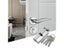 New X70 SilverTone Cylinder Hardware Indoor Aluminum Home Security Door Lock Carousel 5