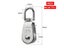 1PC M32 Single Pulley Block 304 Stainless Steel M15 M20 M25 M50 Single Wheel Carousel 5