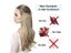Synthetic Natural Hair Extensions Ombre Blonde Brown Black Pink Wavy False Hair Carousel 5