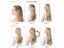 Synthetic Natural Hair Extensions Ombre Blonde Brown Black Pink Wavy False Hair Carousel 8