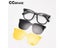Polarized Night Vision Magnetic Clip Glasses Frame For Women Men Large Size Carousel 2