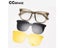 Polarized Night Vision Magnetic Clip Glasses Frame For Women Men Large Size Carousel 4