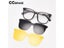 Polarized Night Vision Magnetic Clip Glasses Frame For Women Men Large Size Carousel 5