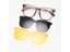 Polarized Night Vision Magnetic Clip Glasses Frame For Women Men Large Size Carousel 1