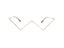 Women's Rhinestone Metal Triangle Glasses Frame Fake Glasses Carousel 6