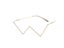 Women's Rhinestone Metal Triangle Glasses Frame Fake Glasses Carousel 1